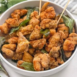 Popcorn Chicken Rice: 